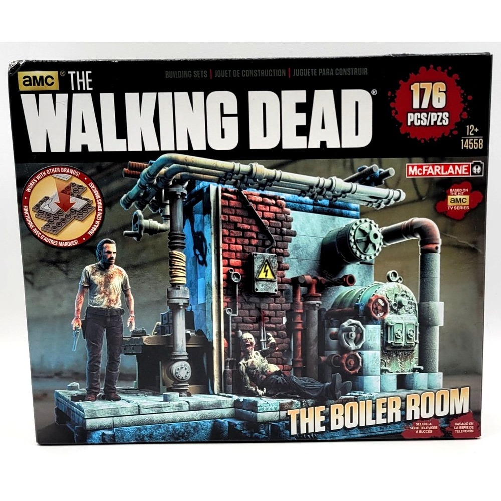 McFarlane Toys: The Walking Dead Building Set #14558 Prison Boiler Room - Sealed